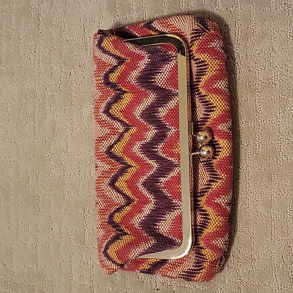 Vintage fold-over clutch